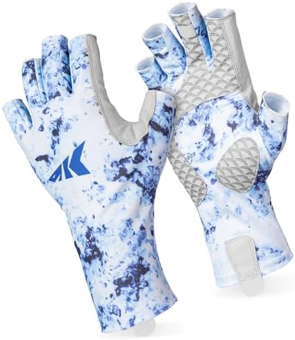 Amazon.com: AFTCO Solago Sun Gloves - Harbor Gray - S : Clothing